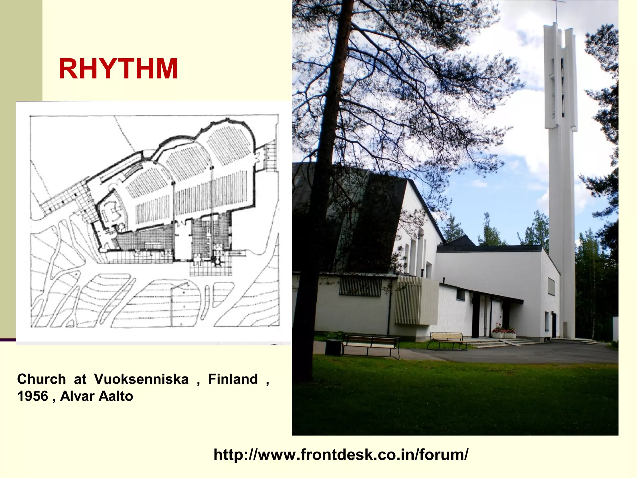 RHYTHM Church at Vuoksenniska , Finland , 1956 , Alvar Aalto 