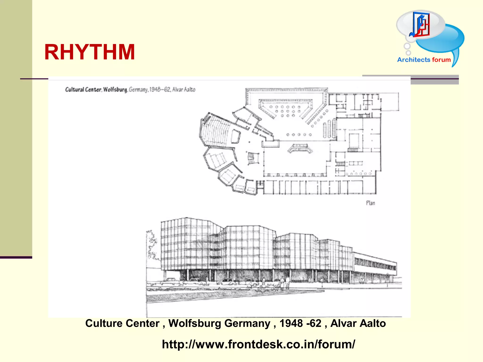 RHYTHM Culture Center , Wolfsburg Germany , 1948 -62 , Alvar Aalto 