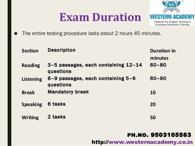 hours toefl many exam how Preparation TOEFL