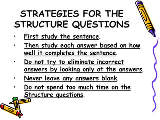 TOEFL-PREP-1-STRUCTURE.ppt