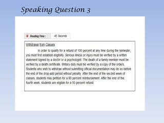 Speaking Question 3
 