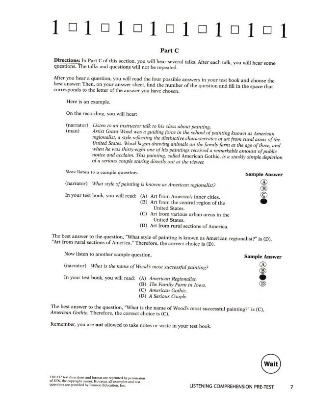 Kunci Jawaban Section 1 Listening Comprehension Part A Kunci Jawaban Section 1 Listening Comprehension Part A