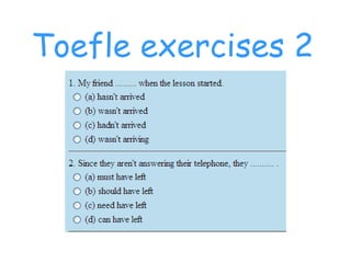 Toefle exercises 2 