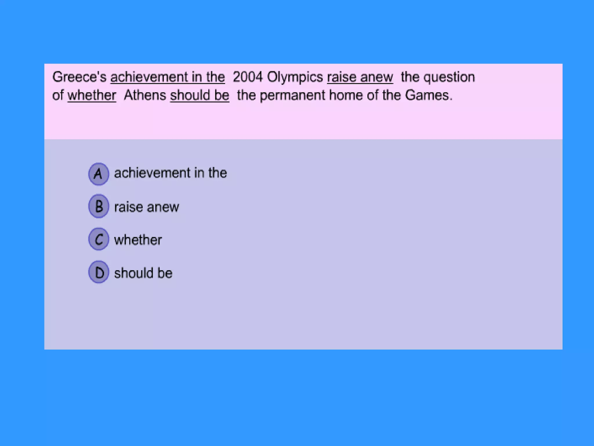Toefl exercises ppt