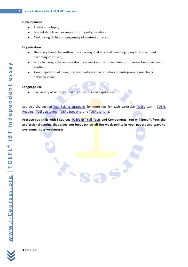 Toefl essay examples picture