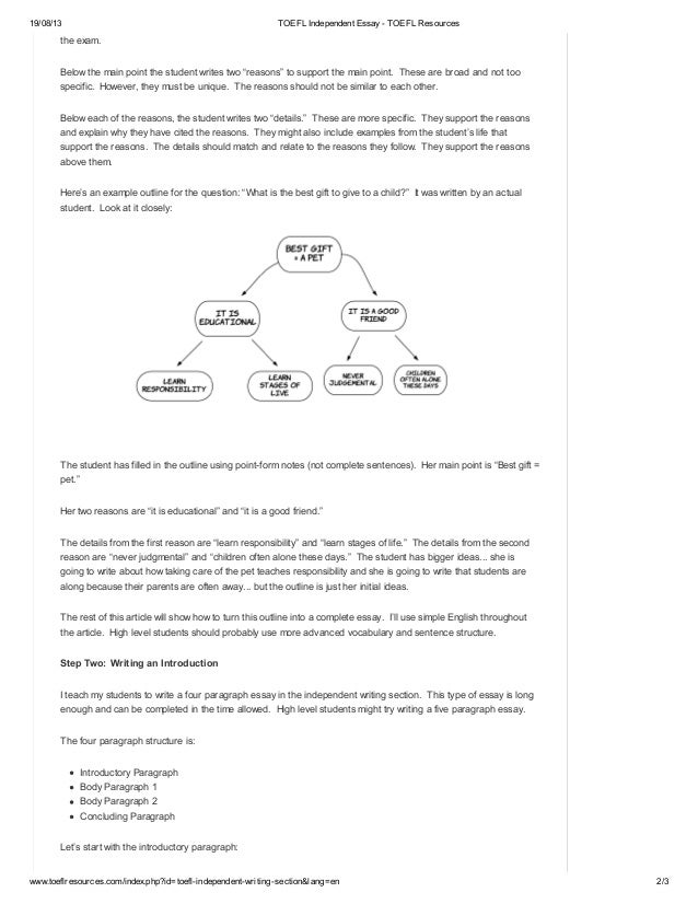 Toefl integrated essay practice free image