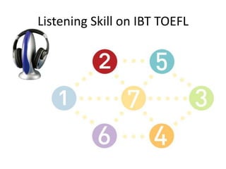Listening Skill on IBT TOEFL
 