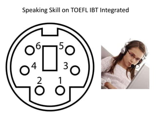 Speaking Skill on TOEFL IBT Integrated




              Independent
 