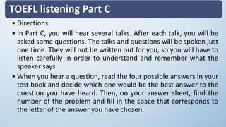 TOEFL (LISTENING) | PDF