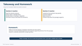 Effective TOEFL Preparation: Mastering Reading and Grammar Patterns | PPTX