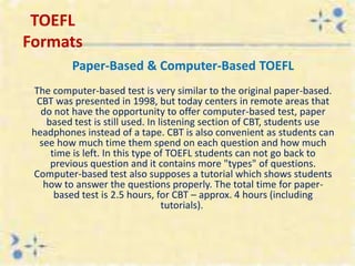 Toefl ppt | PPTX