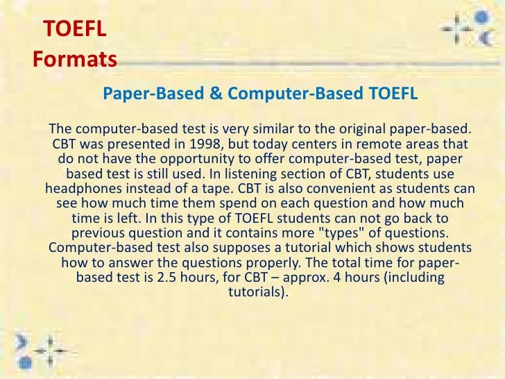 toefl paper based Toefl pbt (paper based test) / cbt (computer based test) / ibt (internet based test) puan karşilaştirmalari internet-based total computer-based total paper-based. toefl paper based Toefl pbt (paper based test) / cbt (computer based test) / ibt (internet based test) puan karşilaştirmalari internet-based total computer-based total paper-based.