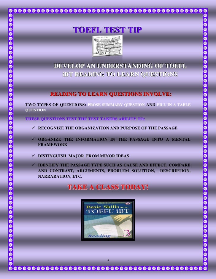 Toefl Ibt Reading Questions _ Sample the TOEFL iBT Test – ANHVI