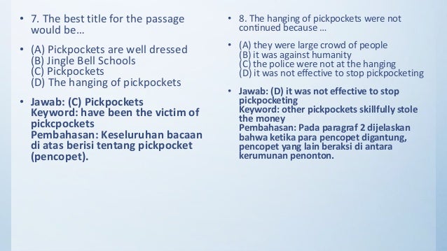 TOEFL (READING) SOAL & PEMBAHASAN