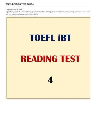 TOEFL READING TEST PART 4
toefl ielts yds yökdil ankara online kursu hikmet şahiner https://www.hikmetsahiner.org/?post-type=post&order-date=asc&order-...
423 of 868 7/23/2020, 2:14 AM
 