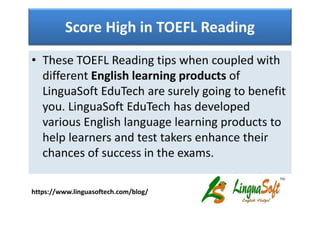 TOEFL Reading Tips | PDF
