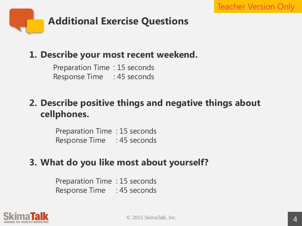 Toefl Speaking Test Preparation Lesson 1 t 