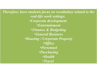 TOEIC Teaching method.ppt for TOEIC teac | PPT