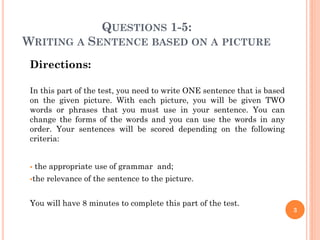 TOEIC writing Test | PPT