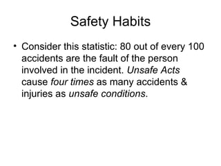 Safety Habits ,[object Object]