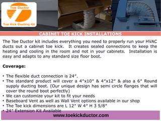 Reroute Wall Vent To Cabinet Toe Kick Toe Ductor Wall Vent Under ...