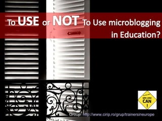 Group:  http://www.cirip.ro/grup/trainersineurope   