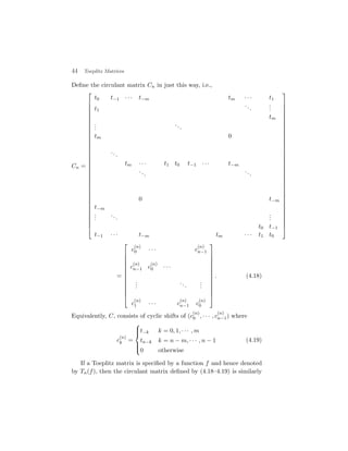 Toeplitz Matrix Pattern Toeplitz (2) | PDF