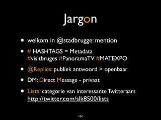 Inspiratiesessie Social media Toerisme Brugge #visitbruges