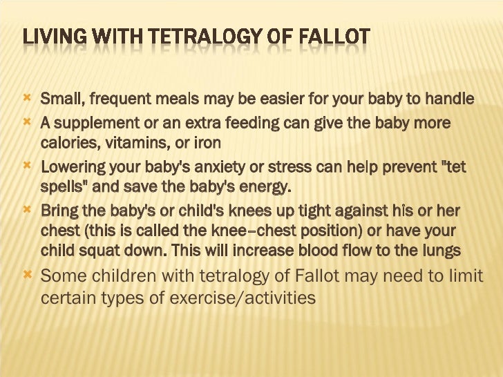 TETRALOGY OF FALLOT PARENT TEACHING