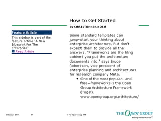 25 January 2015 © The Open Group 200857
 