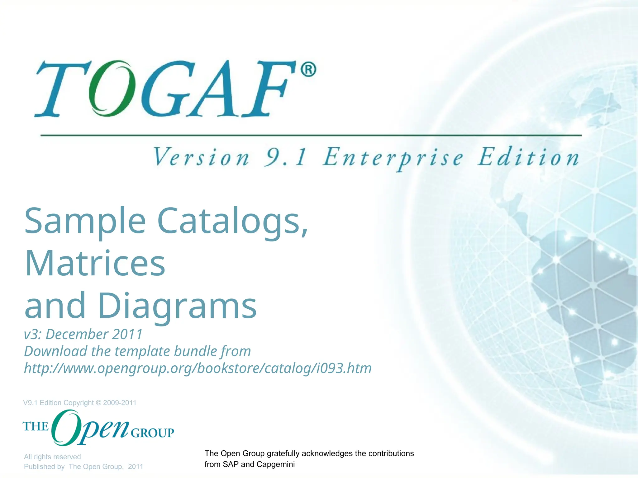 TOGAF-V91-Extra-Catalogs-Matrics-Diagrams-v3.ppt