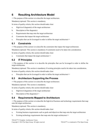 Togaf 9 template architecture vision | PDF