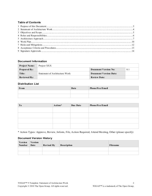 simple statement of work examples