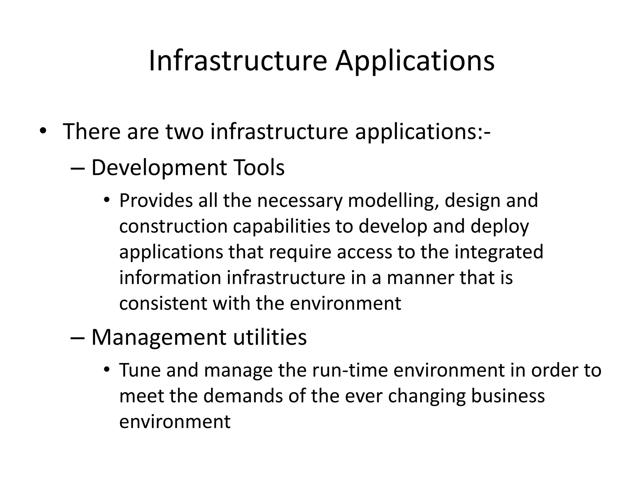 Information Consumer Applications (ICA) Provides the information to the end user in the format that they need it, in a secure mannerCommunicates with the BA or IPA via open interfaces, in some cases via a firewall.An example of a ICA is an UI components of an Enterprise Portal