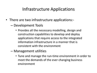 Information Consumer Applications (ICA) Provides the information to the end user in the format that they need it, in a secure mannerCommunicates with the BA or IPA via open interfaces, in some cases via a firewall.An example of a ICA is an UI components of an Enterprise Portal