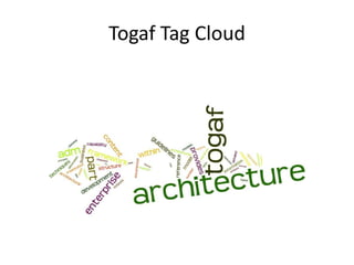 Togaf Tag Cloud
 