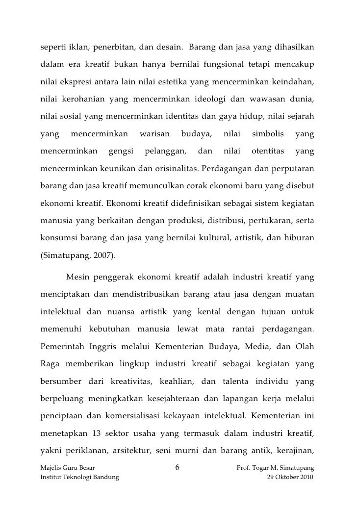 Manajemen Rantai Nilai Dalam Era Kreatif