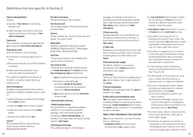 liberty home insurance policy booklet