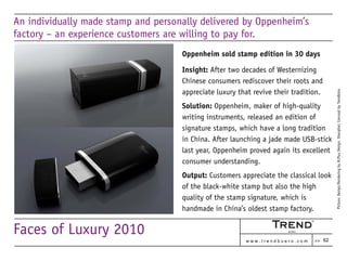 LUXURY IN CHINA: Get Rich Is Glorious Slide 62