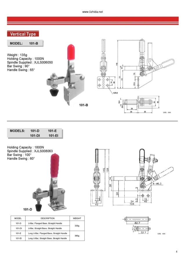 Toggle clamp catalog