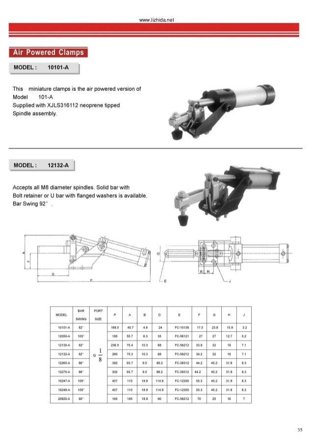 Toggle clamp catalog