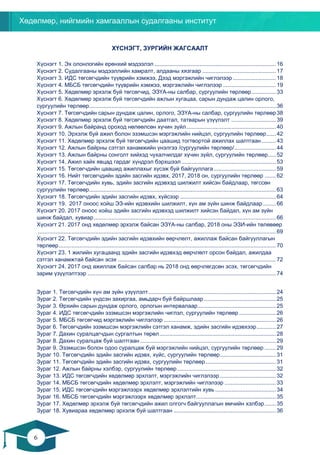 Хөдөлмөр, нийгмийн хамгааллын судалгааны институт
6
5
ХҮСНЭГТ, ЗУРГИЙН ЖАГСААЛТ
Хүснэгт 1. Эх олонлогийн ерөнхий мэдээлэл ............................................................................ 16
Хүснэгт 2. Судалгааны мэдээллийн хамралт, алдааны хязгаар .............................................. 17
Хүснэгт 3. ИДС төгсөгчдийн түүврийн хэмжээ, Дээд мэргэжлийн чиглэлээр...........................18
Хүснэгт 4. МБСБ төгсөгчдийн түүврийн хэмжээ, мэргэжлийн чиглэлээр ................................. 19
Хүснэгт 5. Хөдөлмөр эрхэлж буй төгсөгчид, ЭЗҮА-ны салбар, сургуулийн төрлөөр ............... 33
Хүснэгт 6. Хөдөлмөр эрхэлж буй төгсөгчдийн ажлын хугацаа, сарын дундаж цалин орлого,
сургуулийн төрлөөр..................................................................................................................... 36
Хүснэгт 7. Төгсөгчдийн сарын дундаж цалин, орлого, ЭЗҮА-ны салбар, сургуулийн төрлөөр38
Хүснэгт 8. Хөдөлмөр эрхэлж буй төгсөгчдийн даатгал, татварын үзүүлэлт ............................39
Хүснэгт 9. Ажлын байранд ороход нөлөөлсөн хүчин зүйл........................................................ 40
Хүснэгт 10. Эрхэлж буй ажил болон эзэмшсэн мэргэжлийн нийцэл, сургуулийн төрлөөр...... 42
Хүснэгт 11. Хөдөлмөр эрхэлж буй төгсөгчдийн цаашид тогтвортой ажиллах шалтгаан......... 43
Хүснэгт 12. Ажлын байрны сэтгэл ханамжийн үнэлгээ /сургуулийн төрлөөр/.......................... 44
Хүснэгт 13. Ажлын байрны сонголт хийхэд чухалчилдаг хүчин зүйл, сургуулийн төрлөөр..... 52
Хүснэгт 14. Ажил хайх явцад гардаг хүндрэл бэрхшээл ...........................................................53
Хүснэгт 15. Төгсөгчдийн цаашид ажиллахыг хүсэж буй байгууллага....................................... 59
Хүснэгт 16. Нийт төгсөгчдийн эдийн засгийн идэвх, 2017, 2018 он, сургуулийн төрлөөр ....... 62
Хүснэгт 17. Төгсөгчдийн хувь, эдийн засгийн идэвхэд шилжилт хийсэн байдлаар, төгссөн
сургуулийн төрлөөр..................................................................................................................... 63
Хүснэгт 18. Төгсөгчдийн эдийн засгийн идэвх, хүйсээр ............................................................64
Хүснэгт 19. 2017 оноос хойш ЭЗ-ийн идэвхийн шилжилт, хүн ам зүйн шинж байдлаар ........ 66
Хүснэгт 20. 2017 оноос хойш эдийн засгийн идэвхэд шилжилт хийсэн байдал, хүн ам зүйн
шинж байдал, хувиар.................................................................................................................. 66
Хүснэгт 21. 2017 онд хөдөлмөр эрхэлж байсан ЭЗҮА-ны салбар, 2018 оны ЭЗИ-ийн төлөвөөр
..................................................................................................................................................... 69
Хүснэгт 22. Төгсөгчдийн эдийн засгийн идэвхийн өөрчлөлт, ажиллаж байсан байгууллагын
төрлөөр........................................................................................................................................ 70
Хүснэгт 23. 1 жилийн хугацаанд эдийн засгийн идэвхэд өөрчлөлт орсон байдал, ажилдаа
сэтгэл ханамжтай байсан эсэх ................................................................................................... 72
Хүснэгт 24. 2017 онд ажиллаж байсан салбар нь 2018 онд өөрчлөгдсөн эсэх, төгсөгчдийн
зарим үзүүлэлтээр ...................................................................................................................... 74
Зураг 1. Төгсөгчдийн хүн ам зүйн үзүүлэлт................................................................................ 24
Зураг 2. Төгсөгчдийн үндсэн захиргаа, амьдарч буй байршлаар ............................................. 25
Зураг 3. Өрхийн сарын дундаж орлого, орлогын интервалаар................................................. 25
Зураг 4. ИДС төгсөгчдийн эзэмшсэн мэргэжлийн чиглэл, сургуулийн төрлөөр ....................... 26
Зураг 5. МБСБ төгсөгчид мэргэжлийн чиглэлээр ...................................................................... 26
Зураг 6. Төгсөгчдийн эзэмшсэн мэргэжлийн сэтгэл ханамж, эдийн засгийн идэвхээр............ 27
Зураг 7. Дахин суралцагчдын сургалтын төрөл......................................................................... 28
Зураг 8. Дахин суралцаж буй шалтгаан ..................................................................................... 29
Зураг 9. Эзэмшсэн болон одоо суралцаж буй мэргэжлийн нийцэл, сургуулийн төрлөөр ....... 29
Зураг 10. Төгсөгчдийн эдийн засгийн идэвх, хүйс, сургуулийн төрлөөр................................... 31
Зураг 11. Төгсөгчдийн эдийн засгийн идэвх, сургуулийн төрлөөр............................................ 31
Зураг 12. Ажлын байрны хэлбэр, сургуулийн төрлөөр..............................................................32
Зураг 13. ИДС төгсөгчдийн хөдөлмөр эрхлэлт, мэргэжлийн чиглэлээр ................................... 32
Зураг 14. МБСБ төгсөгчдийн хөдөлмөр эрхлэлт, мэргэжлийн чиглэлээр ................................33
Зураг 15. ИДС төгсөгчдийн мэргэжлээрх хөдөлмөр эрхлэлтийн хувь ...................................... 34
Зураг 16. МБСБ төгсөгчдийн мэргэжлээрх хөдөлмөр эрхлэлт.................................................. 35
Зураг 17. Хөдөлмөр эрхэлж буй төгсөгчдийн ажил олгогч байгууллагын өмчийн хэлбэр....... 35
Зураг 18. Хувиараа хөдөлмөр эрхэлж буй шалтгаан ................................................................36
 