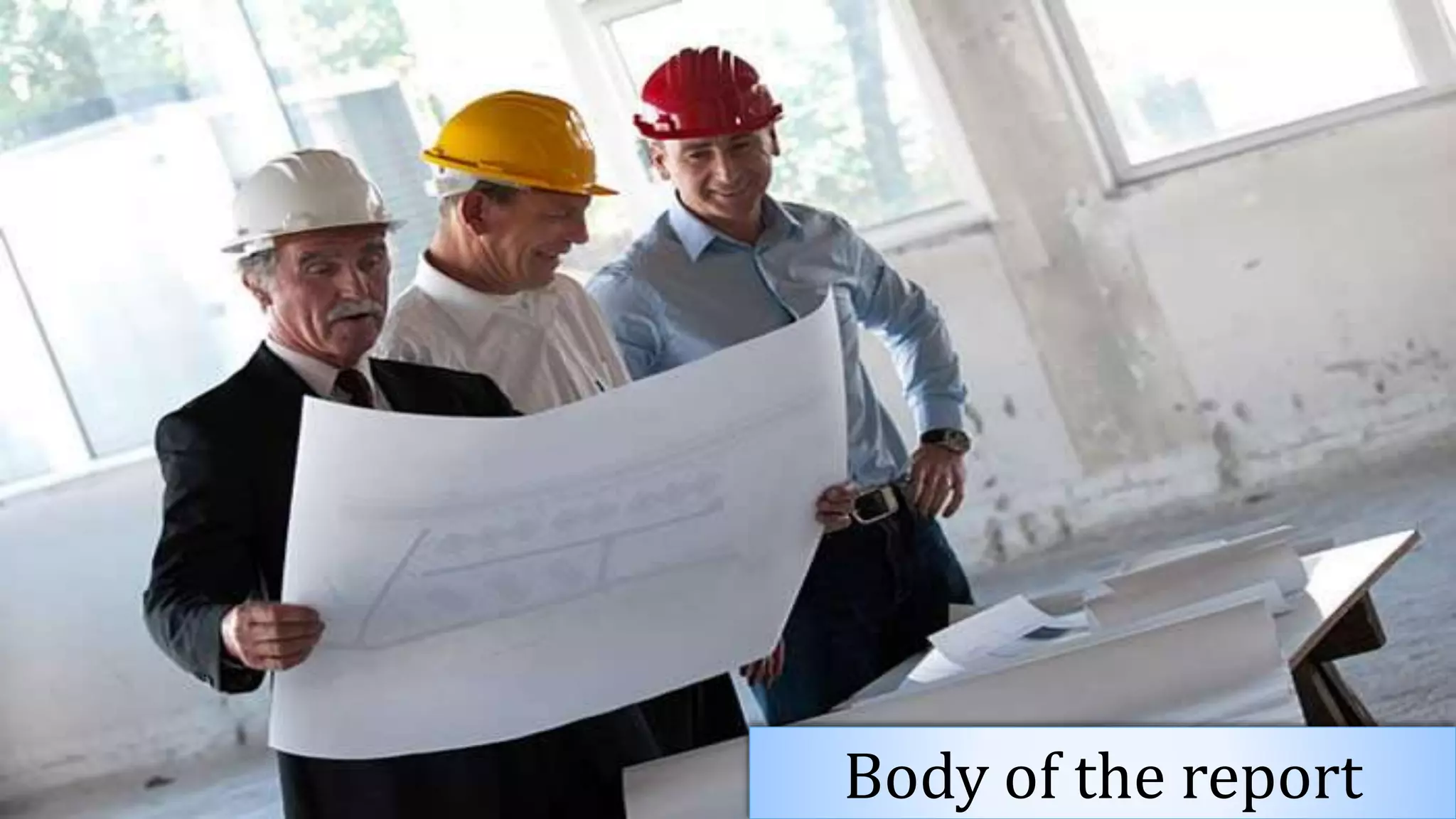 29
Body of the report
 