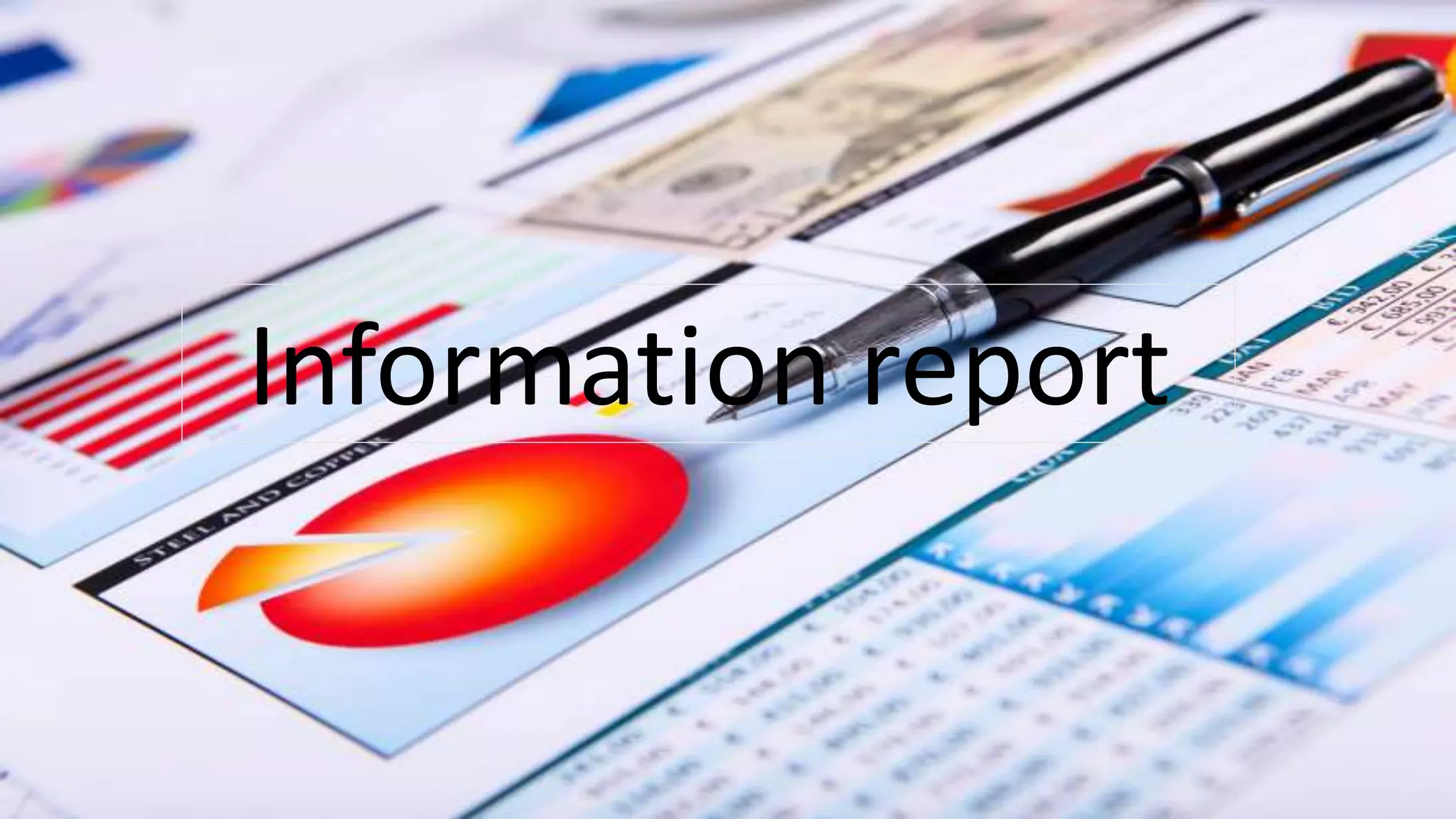 Subtitle
Information report
 