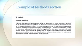 Methods Examples Report TYPES OF TECHNICAL REPORTS | PPTX