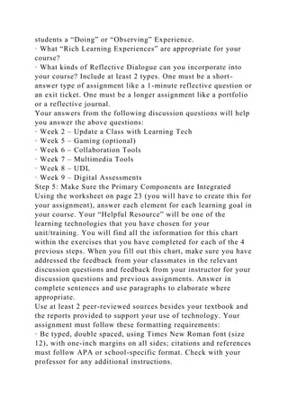 To help you explore ways of developing more powerful learnin.docx