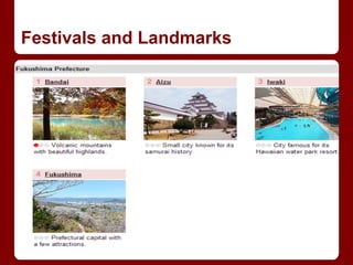 Festivals and Landmarks
 
