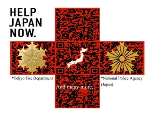 •Tokyo Fire Department •National Police Agency
(Japan)
And many more..
 