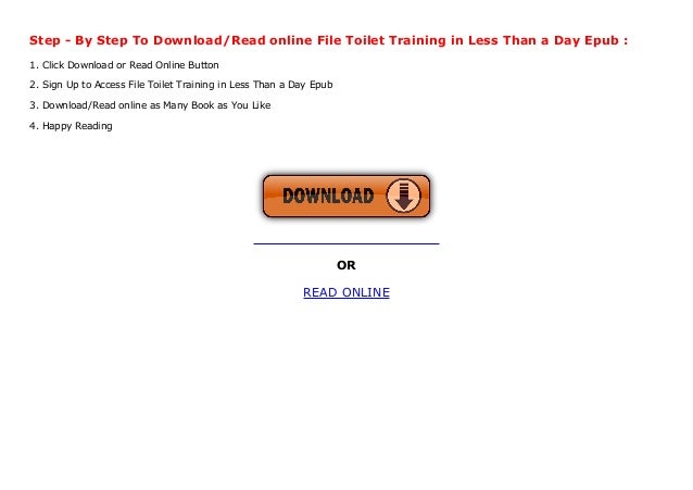 File Toilet Training in Less Than a Day Epub File Toilet Training in Less Than a Day Epub
