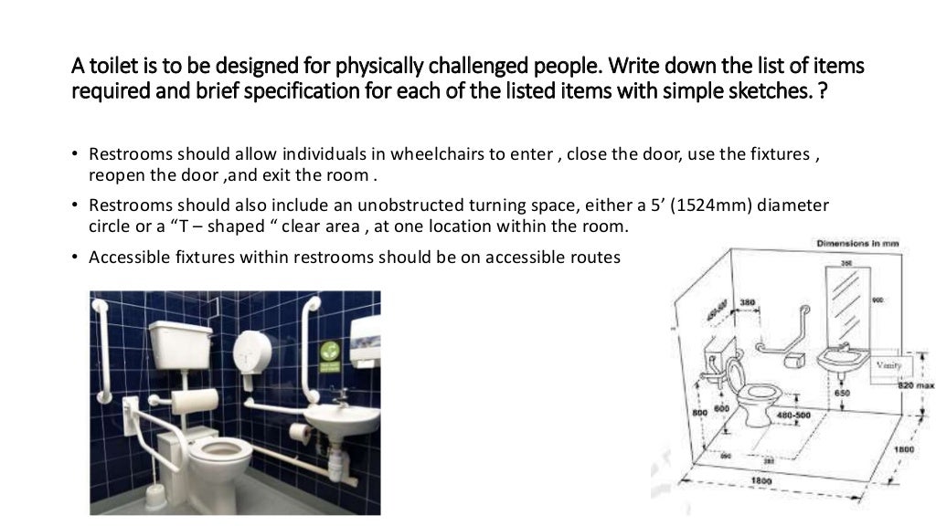 Toilet for physically challenged